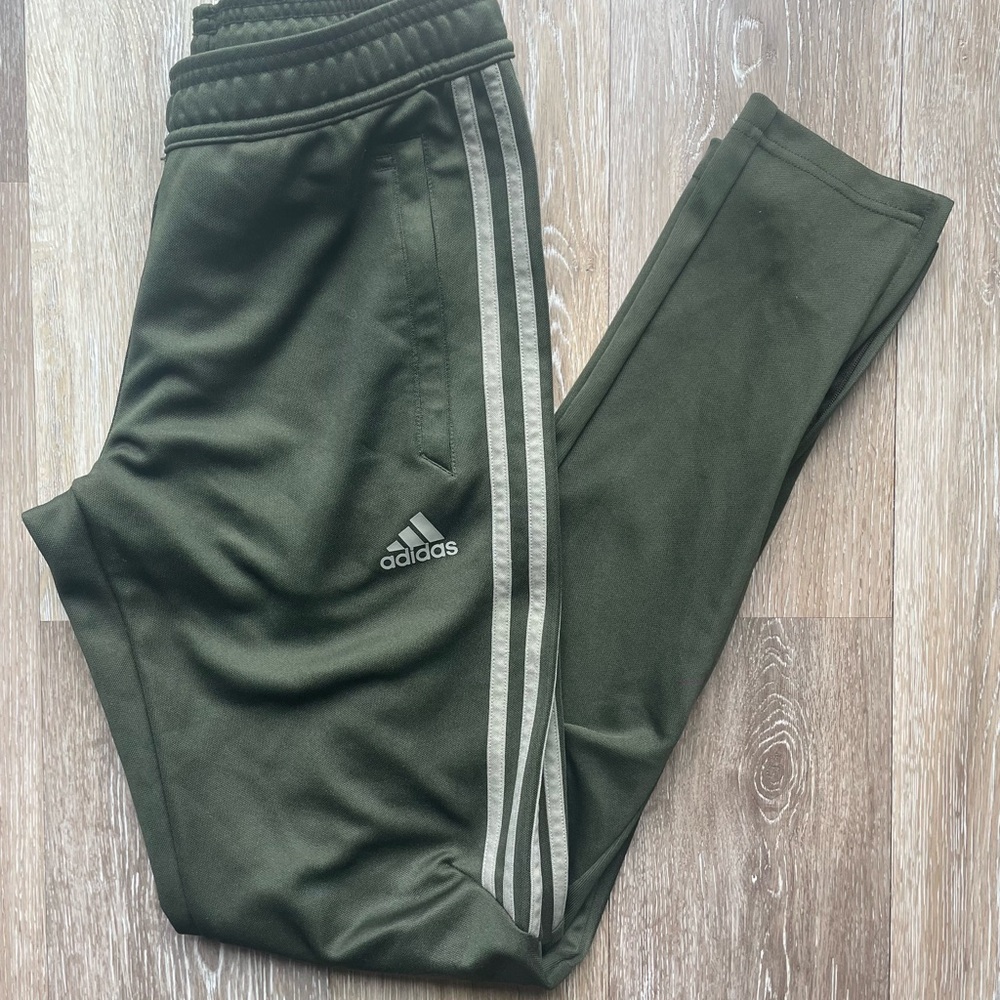 Adidas Climacool Kids Olive Green Joggers